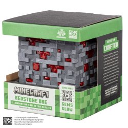 Minecraft Replica Illuminating Redstone Ore Cube 10 cm