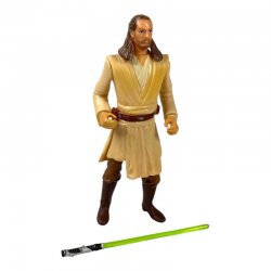 STAR WARS EPISODE 1 QUI-GON JINN ELECTRONIC LIGHTSABER MIB 1999 HASBRO