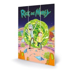 Rick and Morty Wooden Wall Art Portal 20 x 30 cm