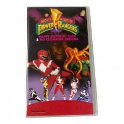 VHS - Mighty Morphin Power Rangers - Happy Birthday, Zack & No Clowning Around