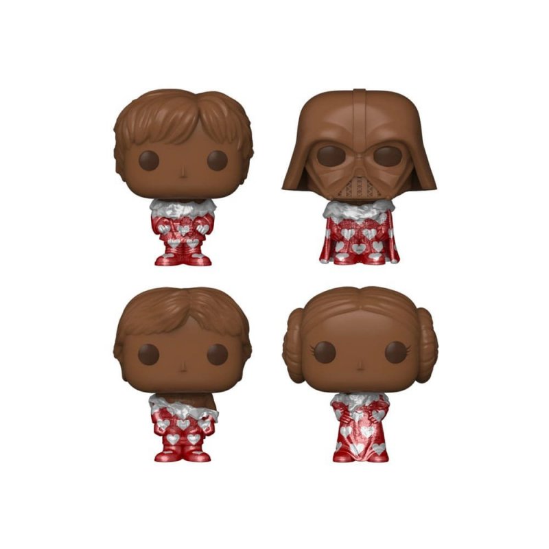 STAR WARS - Pocket Pop Keychains 4 Pack-Saint-Valentin (Look Chocolat) :  : Porte clés Funko Star Wars