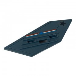 G.I. Joe: Skystorm Cross-Wing Chopper Grey Left Rudder Wing