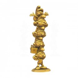 The Smurfs Resin Statue Smurfs Column Gold Limited Edition 50 cm