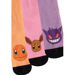 Pokemon Socks 3-Pack Heads Colormix 35-38