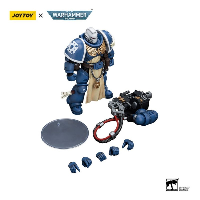 JOYTOY Action Figure Warhammer 40K 1/18 – Ultramarines Sternguard Veteran Sergeant – Modello Da Collezione In PVC