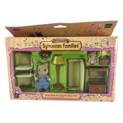 Sylvanian Families - Living Room with Michael and Baby Heidi