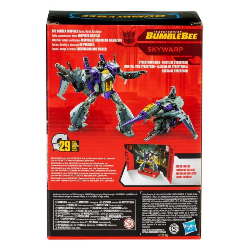 Transformers Studio Series Voyager – Action Figure Skywarp Gamer Edition 11, Ispirata A War For Cybertron, 16,5 Cm