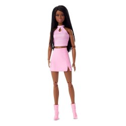 Barbie Signature Barbie Looks Doll Model no.21 Tall, Braids, Pink Skirt Outfit