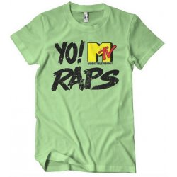 Yo! MTV Raps Distressed Logo T-Shirt Mint Green