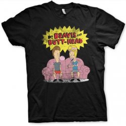 Beavis and Butt-Head T-Shirt Black