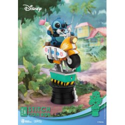 Disney D-Stage PVC Diorama Stitch Coin Ride 16 cm