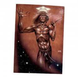 Joseph Michael Linsner: Dawn and Beyond Card no.51 - Angry Christ no.1
