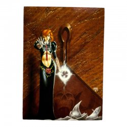 Joseph Michael Linsner: Dawn and Beyond Card no.82 - Wake Up