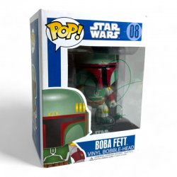 Star Wars Pop! Boba Fett Blue Box: Large Font (1st Release) (Signed by Daniel Logan)