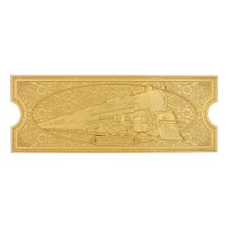 Polar Express Replica Train Ticket 24k Gold Plated Limited Edition