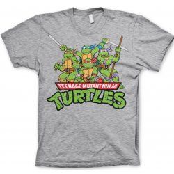 Turtles Distressed Group T-Shirt Heather Grey