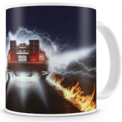 Delorean Fire Tracks Coffee Mug