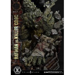 Batman Ultimate Premium Masterline Series Statue Batman Versus Killer Croc Deluxe Version 71 cm