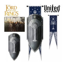 Lord of the Rings Replica 1/1 Gondorian Shield with Flag 113 cm