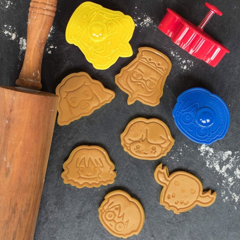 De Toyboys Harry Potter Cookie Cutter Cookie Stamp 6 Pack Kawaii