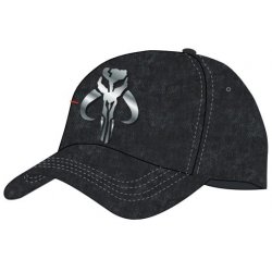 Star Wars The Mandalorian Curved Bill Cap Silver Crest