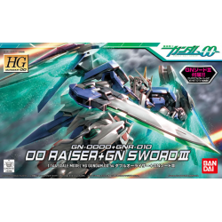 Gundam: GN-0000+GNR-010 00 Raiser + GN Sword III HG00 1/144