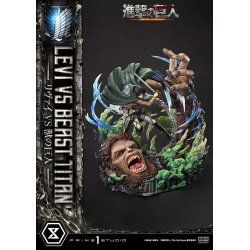 Attack on Titan Ultimate Premium Masterline Series Statue 1/4 Levi Versus Beast Titan 73 cm