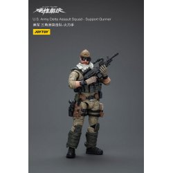 Hardcore Coldplay Action Figure 1/18 U.S. Army Delta Assault Squad Support Gunner 11 cm