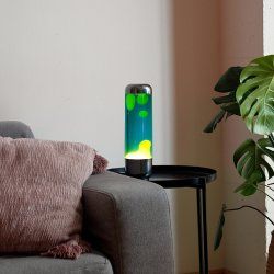 Capsule Lava Lamp blue/lime aluminium