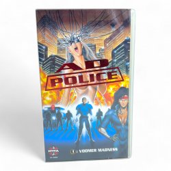 AD Police 1: Voomer Madness VHS Tape (English Dub / Dutch Subtitles)