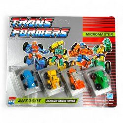 Transformers: G1 - Micromasters: Monster Truck Patrol Unpunched MOC (Spanish Card)