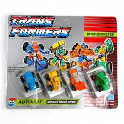 Transformers: G1 - Micromasters: Monster Truck Patrol Unpunched MOC (Spanish Card)