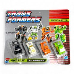 Transformers: G1 - Micromasters: Hot Rod Patrol Unpunched MOC (Spanish Card)