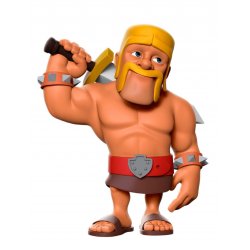 The World of Clash Minix Figure Clash of Clans Barbarian 12 cm