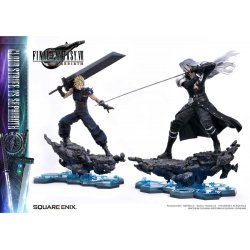 Final Fantasy VII Rebirth Statues 2-Pack 1/4 Cloud Strife vs Sephiroth 69 cm