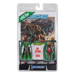 Spawn Action Figure 2-Pack with Comic Book Wave 2 She-Spawn & Curse (Scorched)