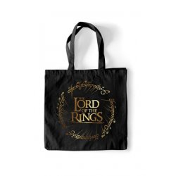 Lord of The Rings Tote Bag Gold Foil