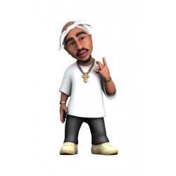 Tupac Comics Minix Figure Tupac Shakur 12 cm