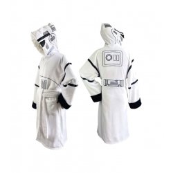 Star Wars Original Stormtrooper Fleece Bathrobe Stormtrooper White