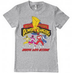 Power Rangers Morph Into Action Grey T-Shirt