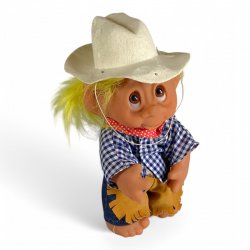 Norfin Dam Troll – Cowboy Casey (1980s) – Original Outfit & Hat