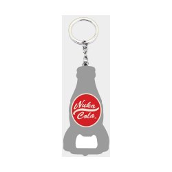 Fallout Keychain with Bottle Opener Nuka Cola Logo