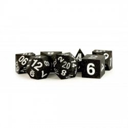 FanRoll Sharp Edge Silicone Dice Set Gold Scatter (7)