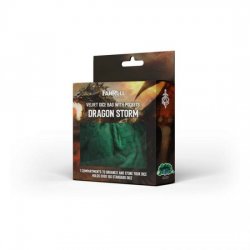 Dragon Storm Dice bag with compartments Green Dragon Scales