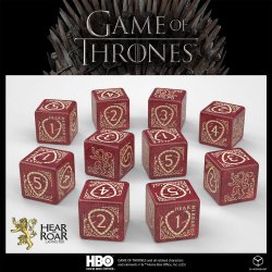 Game of Thrones Dice Set Lannister 10xD6 (10)