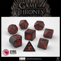 Game of Thrones Dice Set Targaryen (8)