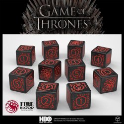Game of Thrones Dice Set Targaryen 10xD6 (10)