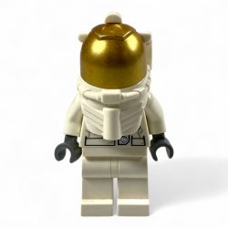 LEGO Mini-figure - City - Astronaut, White Legs, Underwater Helmet, Visor