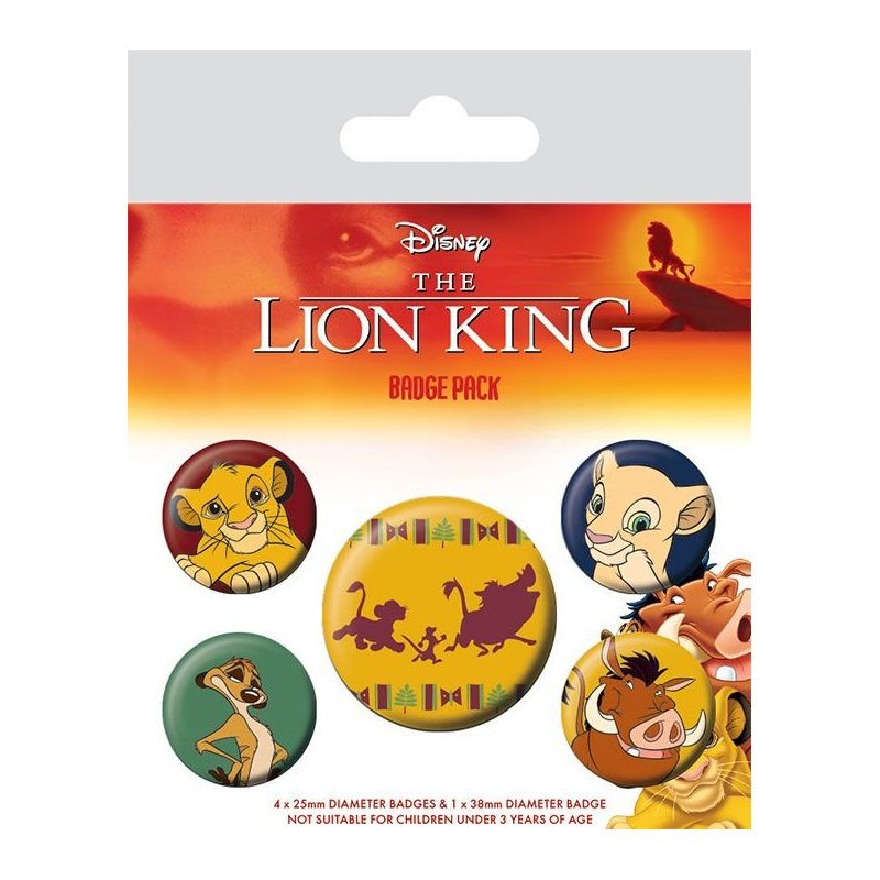 De Toyboys | The Lion King Pin Badges 5-Pack Hakuna Matata