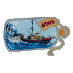 Jaws Pin Badge 50th Anniversary Ship in Bottle